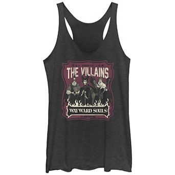 Disney's Villains Wayward Souls Tri-Blend Juniors' Graphic Racerback Tank