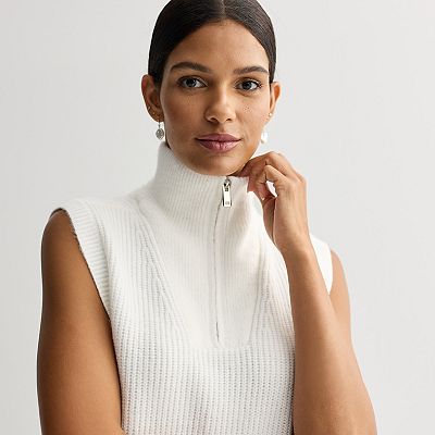 Women's Nine West Quarter Zip Vest