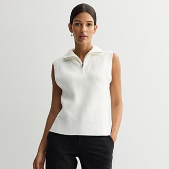 Women's Nine West Quarter Zip Vest