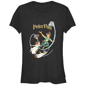 Disney's Peter Pan Vintage Bright Cover Juniors' Graphic Tee