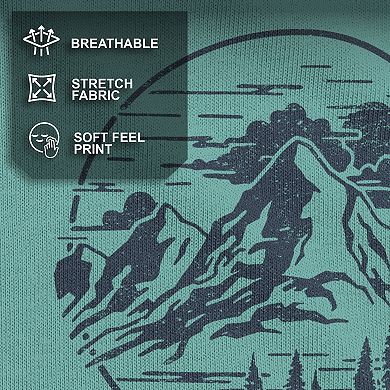 Men's Mountain Front View Graphic Tee