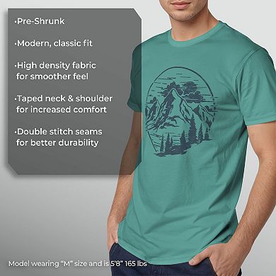 Men's Mountain Front View Graphic Tee