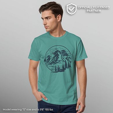 Men's Mountain Front View Graphic Tee