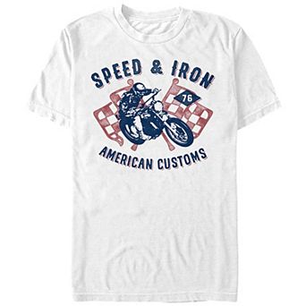 Men's Comfort Colors® Speed And Iron American Customs Graphic Tee