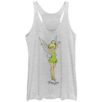 Disney's Tinker Bell Juniors' Watercolor Draw Rackerback Graphic Tank