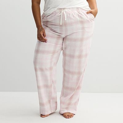 Plus Size Sonoma Goods For Life® Flannel Pajama Pants