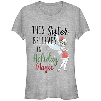 Disney's Tinker Bell Juniors' This Sister Believes In Holiday Magic Graphic Tee