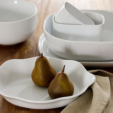 Baum White Rectangle Serving Platter