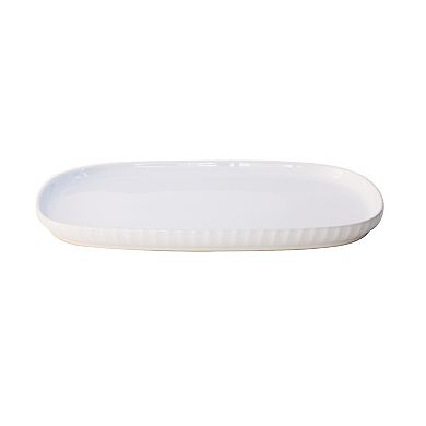 Baum White Rectangle Serving Platter