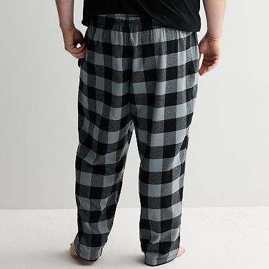 Big & Tall Sonoma Goods For Life Flannel Drawstring Pajama Pants