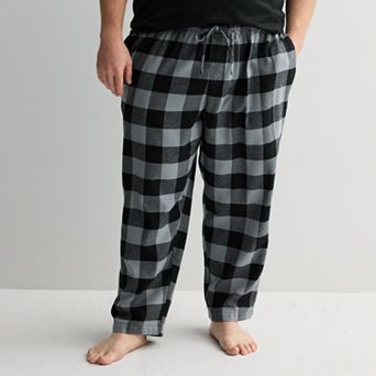 Big & Tall Sonoma Goods For Life® Flannel Drawstring Pajama Pants