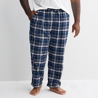 Big & Tall Sonoma Goods For Life® Flannel Drawstring Pajama Pants