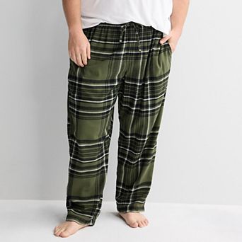 Big & Tall Sonoma Goods For Life® Flannel Drawstring Pajama Pants