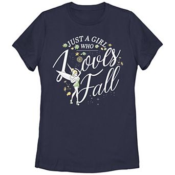 Disney's Tinker Bell Juniors' A Girl Who Loves Fall Graphic Tee