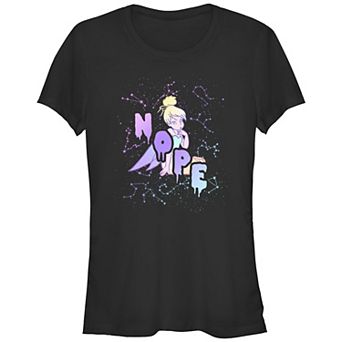Disney's Tinker Bell Juniors' Sassy Fairy Nope Sign Graphic Tee