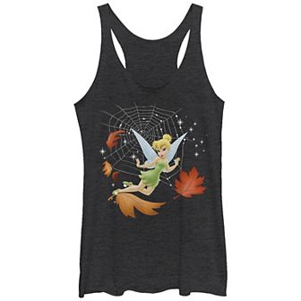 Disney's Tinker Bell Juniors' Fall Spider Web Racerback Graphic Tank