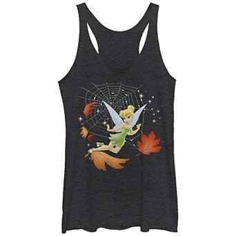 Disney's Tinker Bell Juniors' Fall Spider Web Racerback Graphic Tank