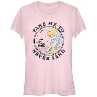 Disney's Tinker Bell Juniors' Take Me To Never Land Stamp Graphic Tee