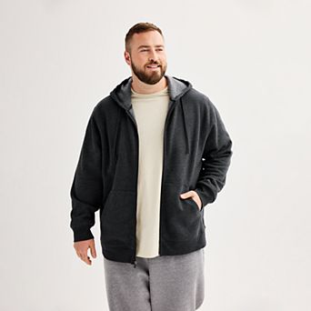 Big & Tall Tek Gear® Ultra Soft Fleece Zip-Front Hoodie