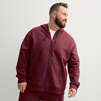 Big & Tall Tek Gear® Ultra Soft Fleece Zip-Front Hoodie