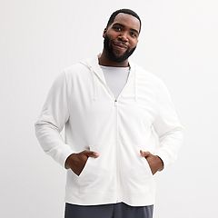 Mens White Big Tall Hoodies Sweatshirts Tops Clothing Kohl s