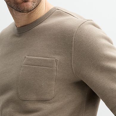 Men's Sonoma Goods For Life® Supersoft Fleece Pocket Crewneck Sweatshirt