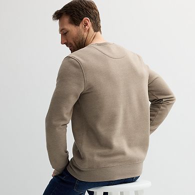 Men's Sonoma Goods For Life® Supersoft Fleece Pocket Crewneck Sweatshirt