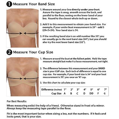 Dominique Bella Seamless Hidden Wire Convertible Strap Bra 3600