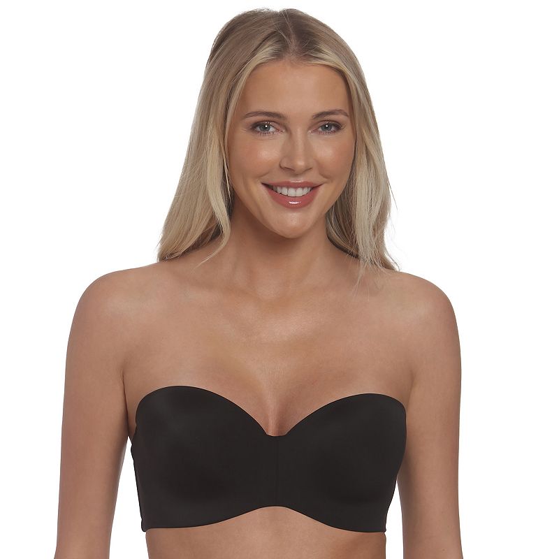 Dominique Bella Seamless Hidden Wire Convertible Strap Bra 3600, Women's, Size: 44 C, Black