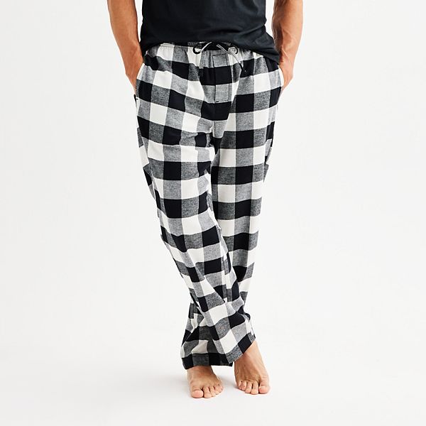 Buffalo Plaid Pajama Black And White Mens Pajama Pants Men's - Main Image