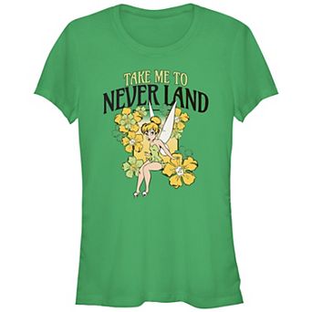 Disney's Tinker Bell Juniors' Take Me To Never Land Flowers Graphic Tee