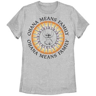 Disney's Lilo & Stitch Juniors' Ohana Sun Stitch Graphic Tee