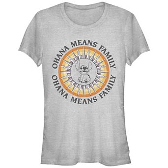 Disney's Lilo & Stitch Juniors' Ohana Sun Stitch Graphic Tee