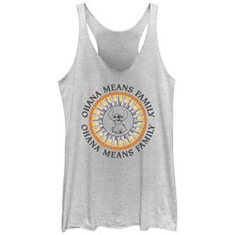 Disney's Lilo & Stitch Juniors' Ohana Sun Stitch Racerback Graphic Tank