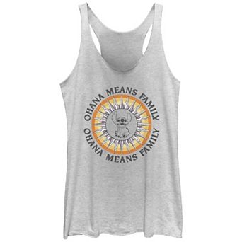 Disney's Lilo & Stitch Juniors' Ohana Sun Stitch Racerback Graphic Tank