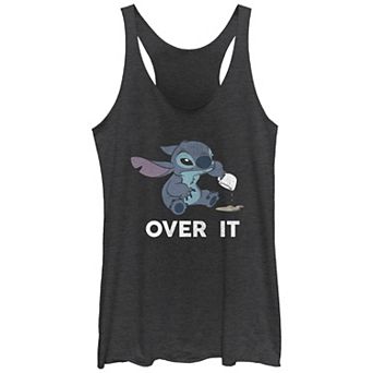Disney's Lilo & Stitch Juniors' Over It Stitch Racerback Graphic Tank