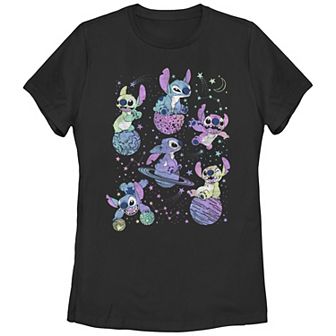 Disney's Lilo & Stitch Juniors' Planetary Stitch Graphic Tee