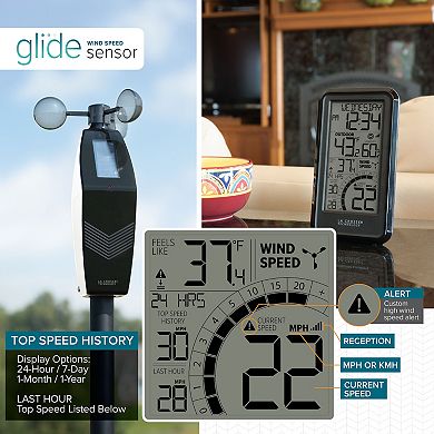 La Crosse Technology Monochromatic Digital Wind Speed Weather Station