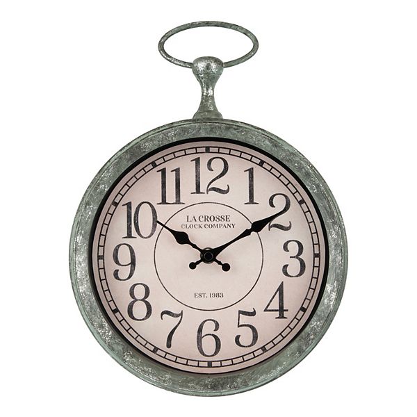 La Crosse Technology Clock 9-in. Pocket Watch Quartz Analog Wall Clock