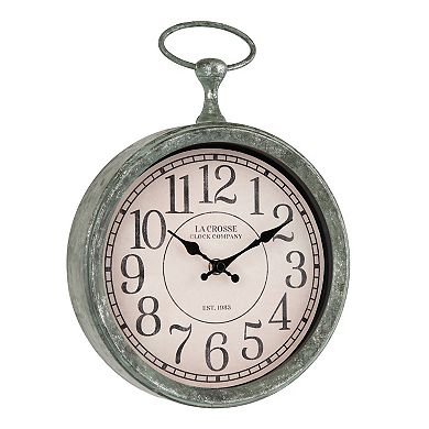 La Crosse Technology Clock 9-in. Pocket Watch Quartz Analog Wall Clock