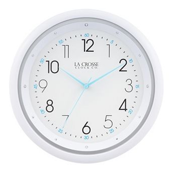 La Crosse Technology Clock 10 in Night Vision Silent Sweep Quartz Analog Wall Clock