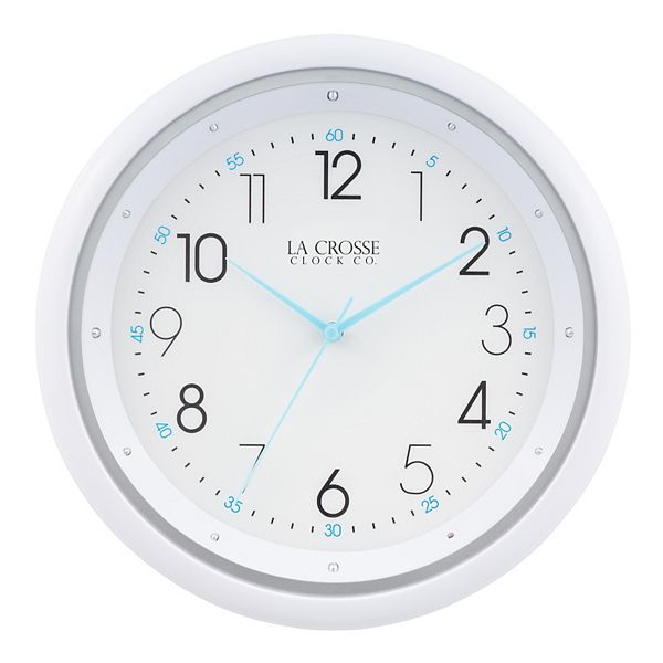 La Crosse Technology Clock 10in. Night Vision Silent Sweep Quartz