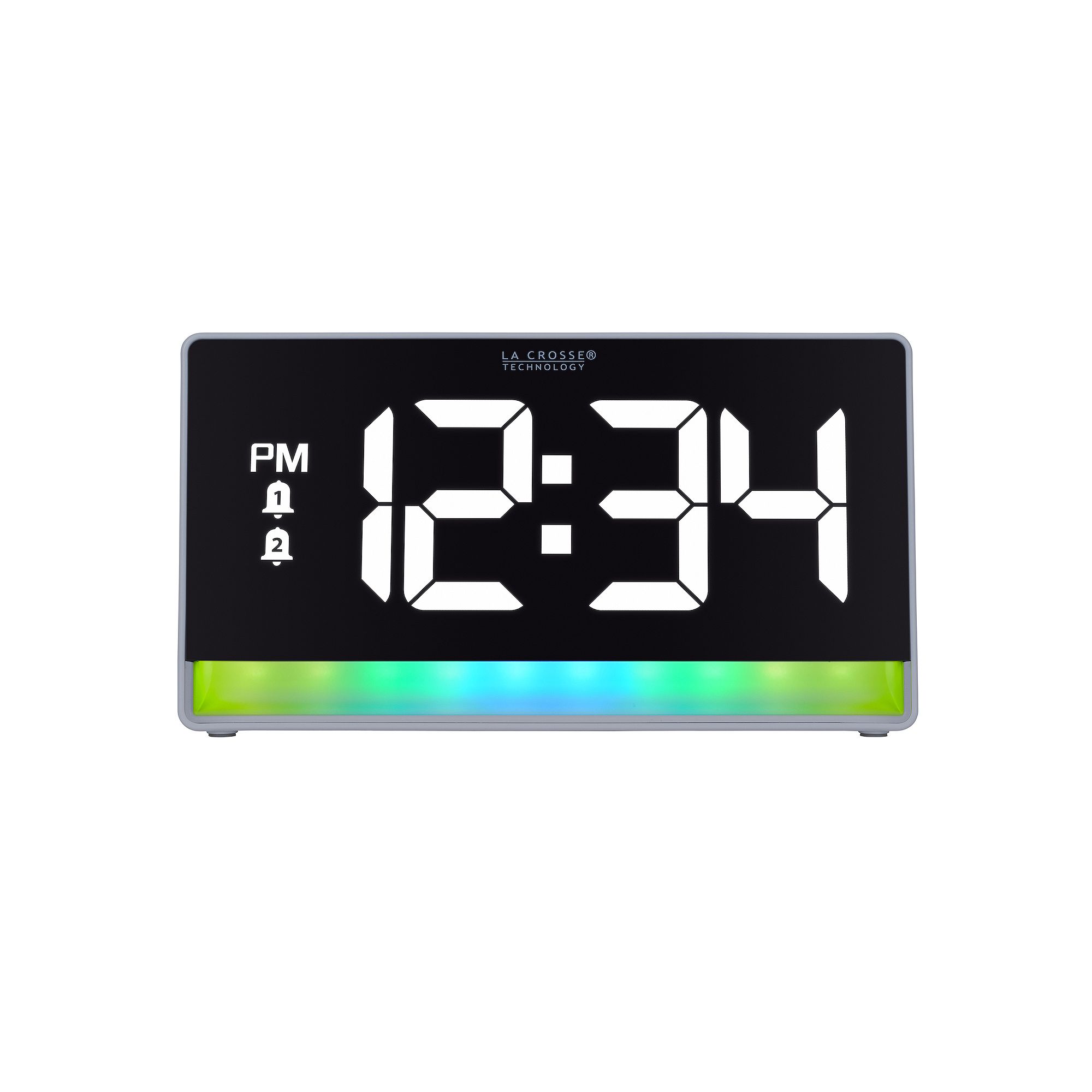 La Crosse Technology Color Changing Alarm Clock with Color Changing Glow Li