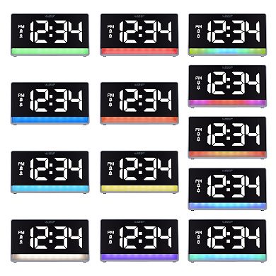 La Crosse Technology Color Changing Alarm Clock with Color Changing Glow Light