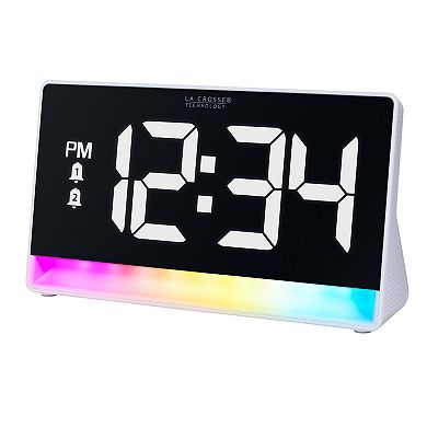 La Crosse Technology Color Changing Alarm Clock with Color Changing Glow Light