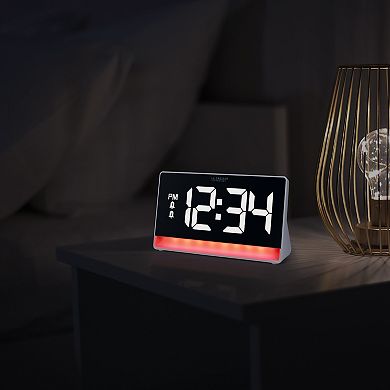 La Crosse Technology Color Changing Alarm Clock with Color Changing Glow Light