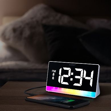 La Crosse Technology Color Changing Alarm Clock with Color Changing Glow Light