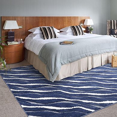 Garvee Indoor Modern Area Rug Weave Pattern Soft Shaggy Floor Carpet