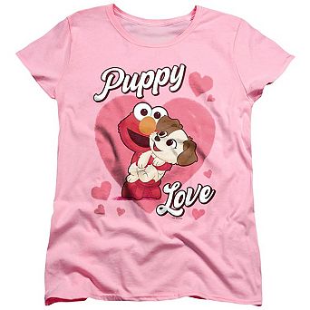 Sesame Street Furry Friends Forever Puppy Love Short Sleeve Women´s Tee