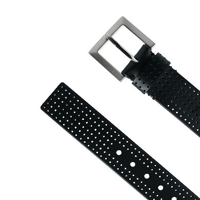 Pebble Beach Men's Silicone Perforated Golf Belt